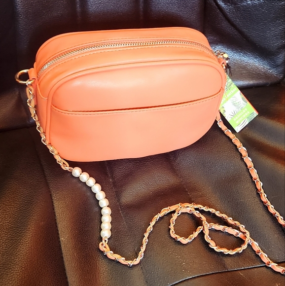 Badgley Mischka Diamond Quilted Purse with Pearls - NWT - Picture 3 of 9